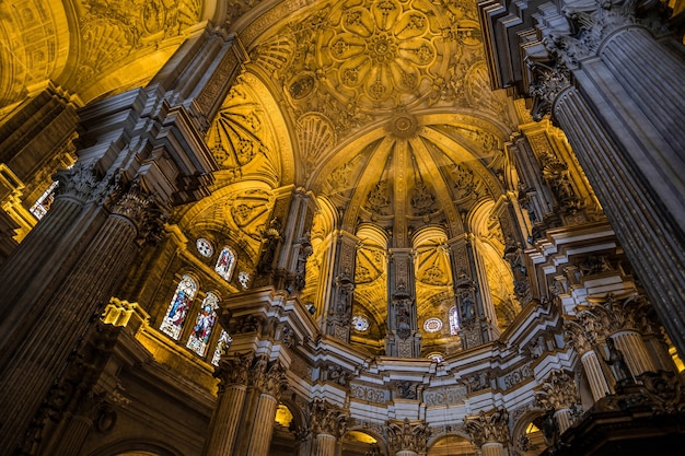 Interior View of the Cathedral of the Incarnation in Malaga