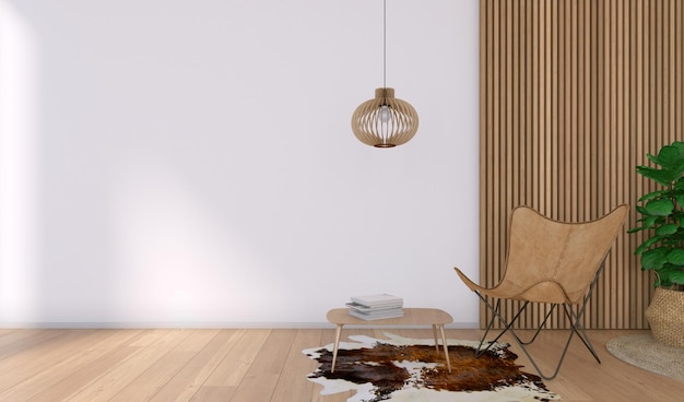 Interior view of a cozy living room with armchairs and cushions on a sunny day