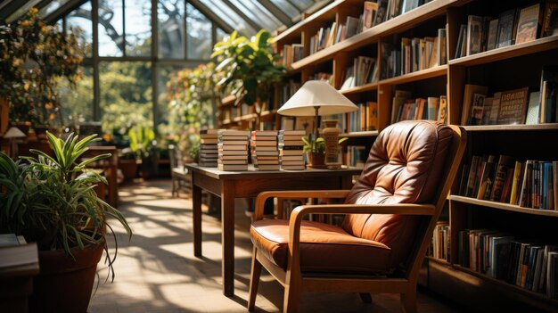 写真 古典的な図書館の内観