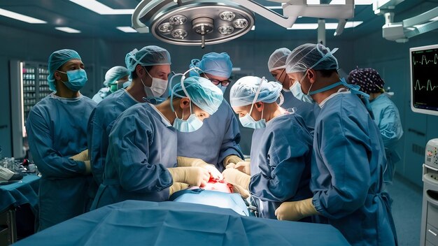 Interior view of operating room