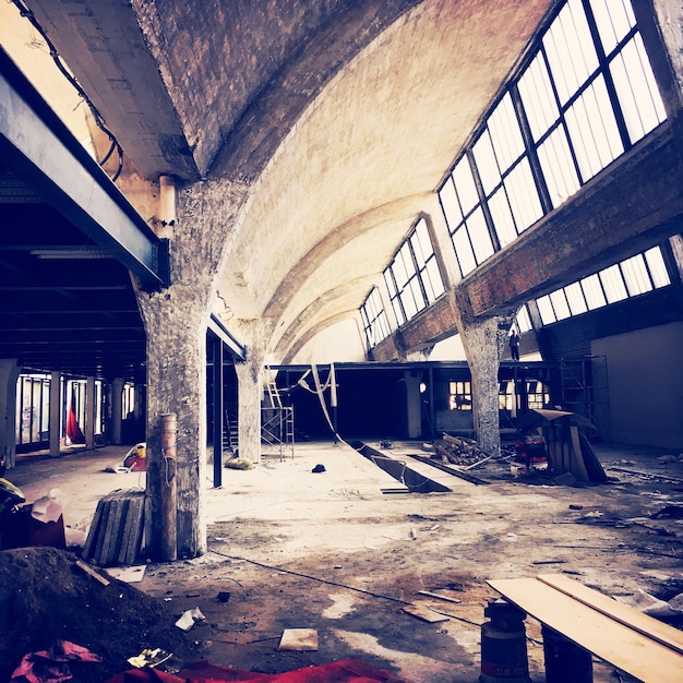 Photo interior of warehouse