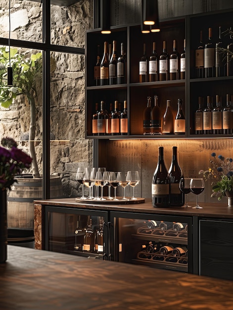 Interior of a wine bar High resolution