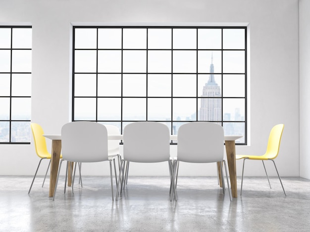 interior with table and chairs