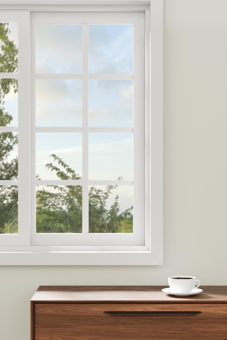 Photo interior with a warm atmosphere where you can enjoy calm relaxation with bright sunlight shining