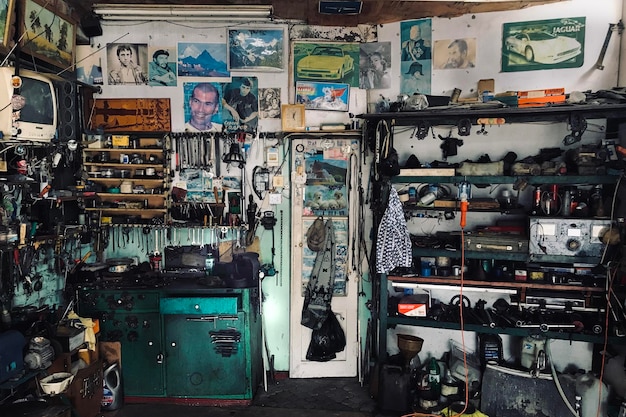 Interior of workshop