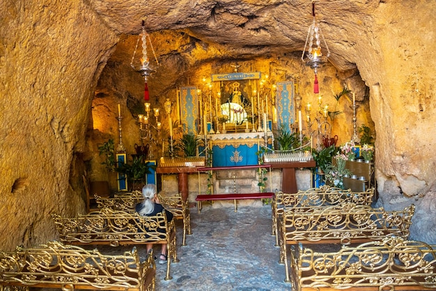 Interiors of the Immaculate Conception Church in the municipality of Mijas in Malaga Andalusia