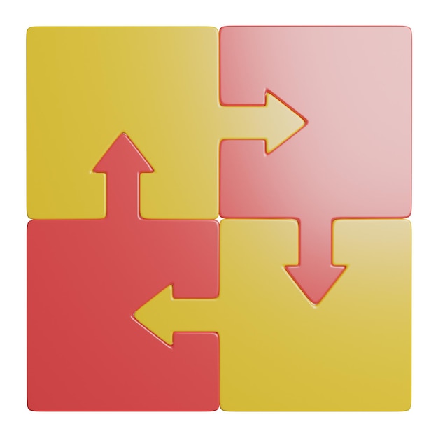 interlocking arrows puzzle a visual representation of connection and strategy