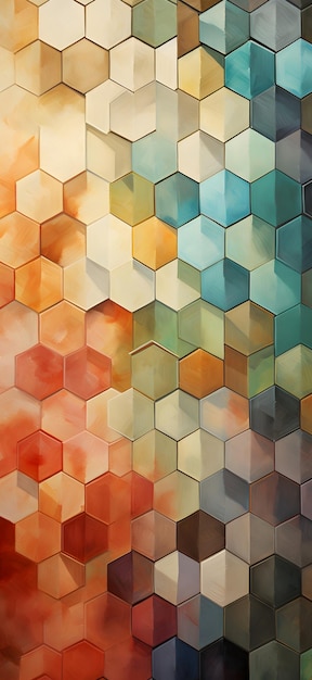 Interlocking straight edged polygons abstract beautiful wallpaper background