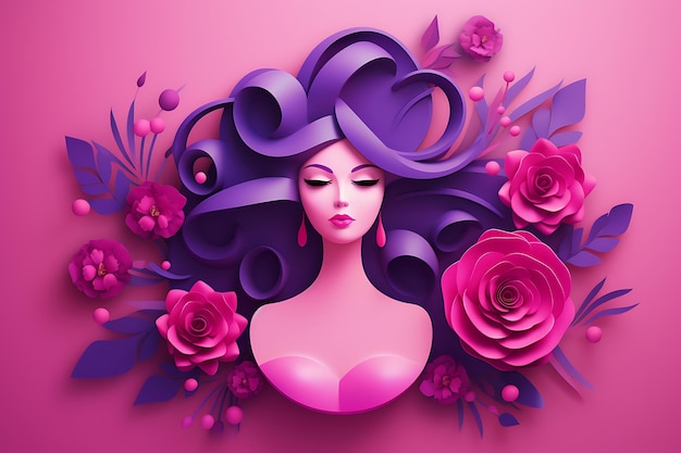 Internation happy womens day background for women