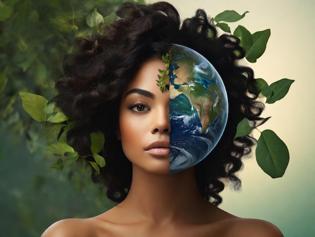 Foto internationaal moeder aarde dag achtergrond ontwerp beste kwaliteit hyper realistisch behang beeld banner