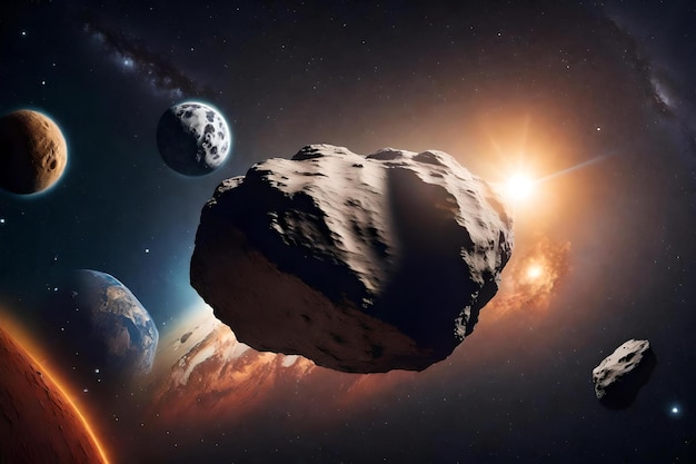 Foto giornata internazionale degli asteroidi