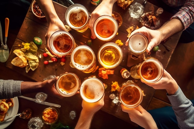 国際ビールデー 8 月の第 1 金曜日に開催される毎年恒例の祝日 友人たちと集まり、同日に各国のビールを祝うビールの味を楽しむ ジェネレーティブ AI