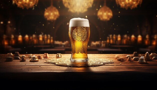 International beer day background commercial photography Oktoberfest theme