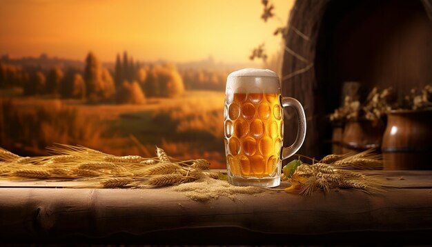 International beer day background commercial photography oktoberfest theme