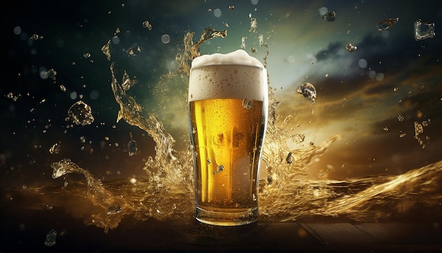 International beer day background commercial photography Oktoberfest theme