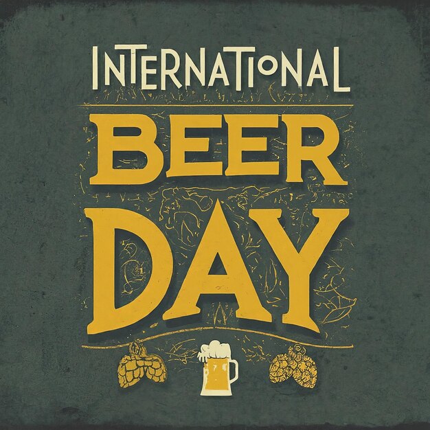 Photo international beer day banner