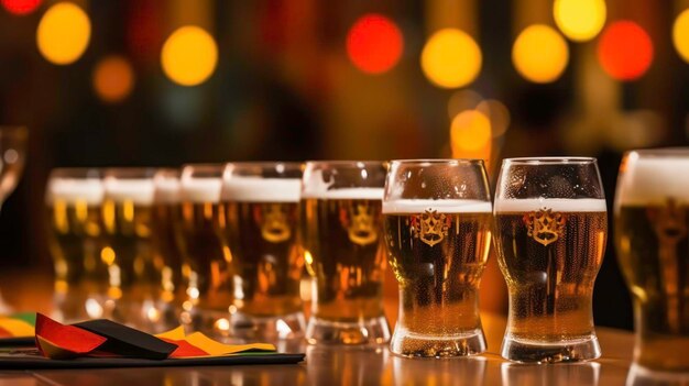 International Beer Day Celebration generated by AI