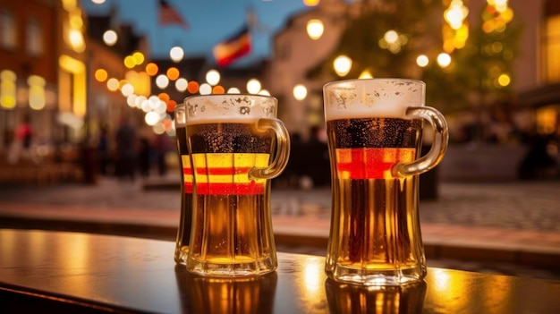 Празднование Международного дня пива, созданное искусственным интеллектом