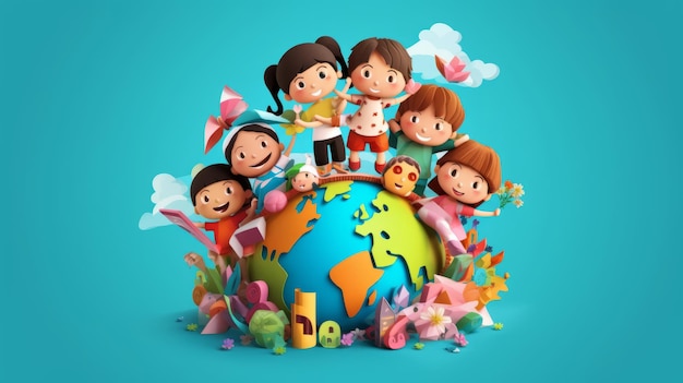 국제 어린이의 날 - 11월 20일 - 제너레이티브 인공지능