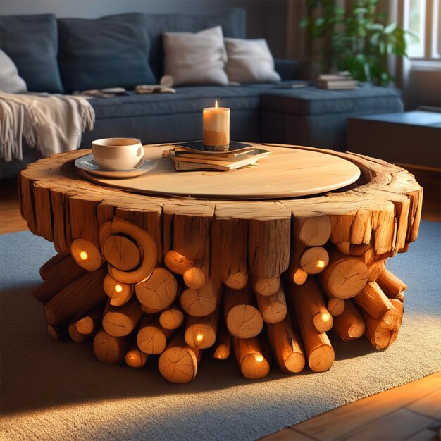 International Coffee Day Book Table Made Of Logs Small For Living Room Assembled With Only Two Parts