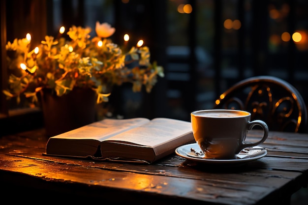 International Coffee Day Captivating Instagram Shot of a Beautiful Cup of Black Coffee with Coffee