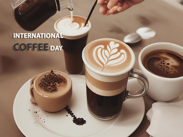 international coffee day coffee with wonderful cup