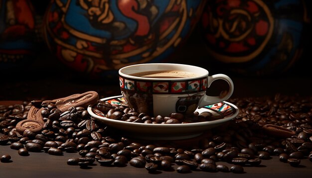 International coffee day creative editorial photography