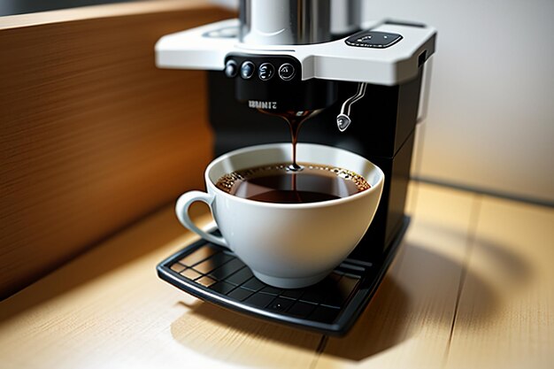 写真 国際コーヒーデー おいしいコーヒー 美しいラテデコレーション ビジネスアフタヌーンティードリンク