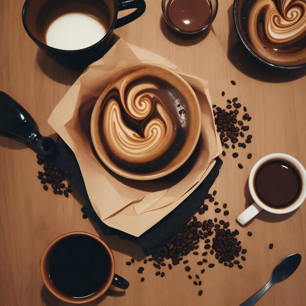 Photo international coffee day delicious coffee