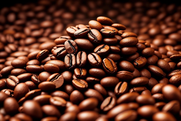 International coffee day High quality coffee beans are ground for delicious coffee