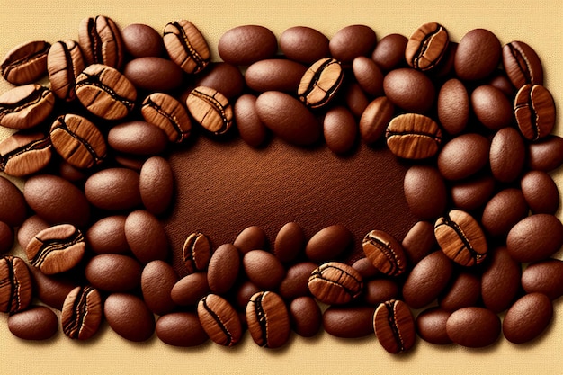 International coffee day High quality coffee beans are ground for delicious coffee