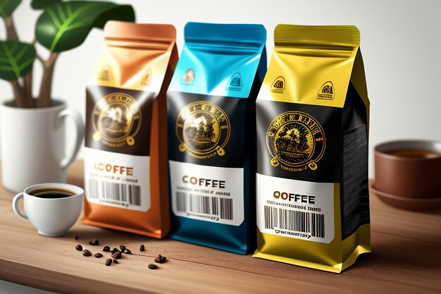 Photo international coffee day instant coffee bags easy carry unlike traditional handmade coffee beans