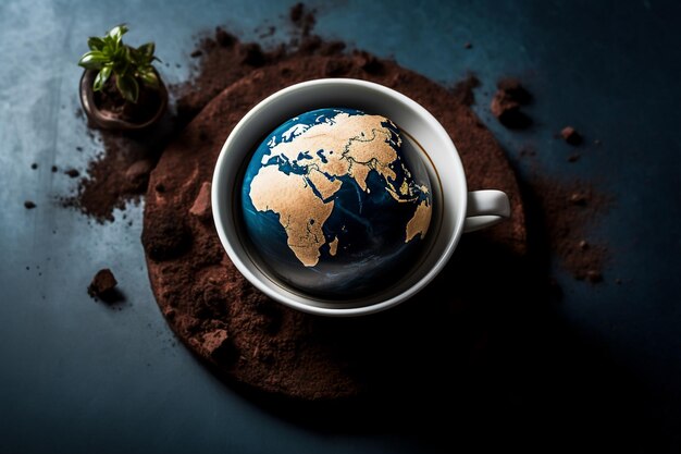 international coffee day International coffee day concept background