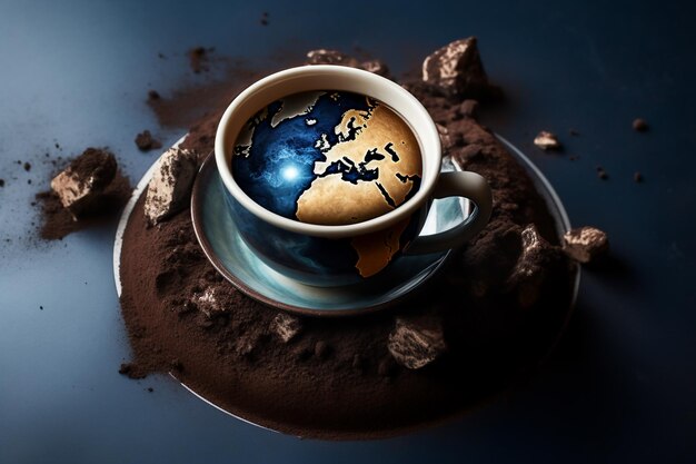 international coffee day International coffee day concept background