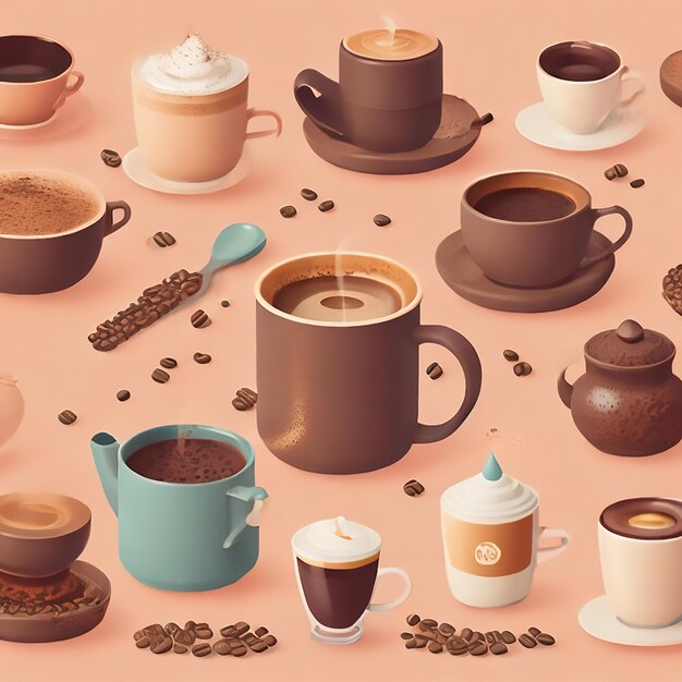 International coffee day photo background image illustration