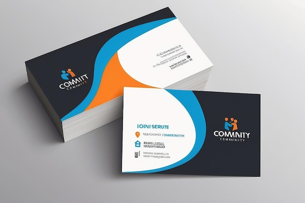 International community Business card Logo template