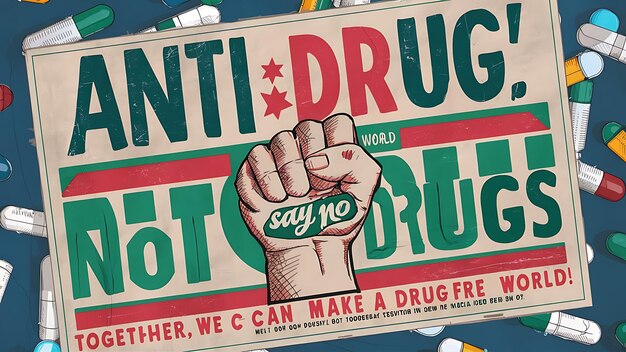 Photo international day against drug abuse and illicit trafficking 26 june