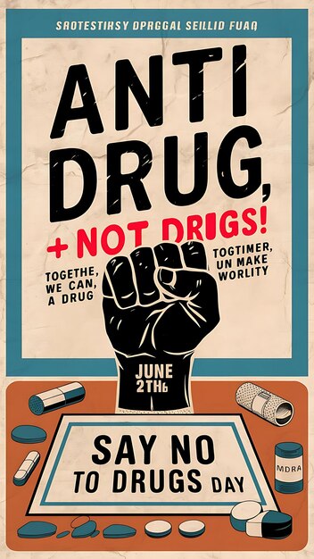 Photo international day against drug abuse and illicit trafficking 26 june