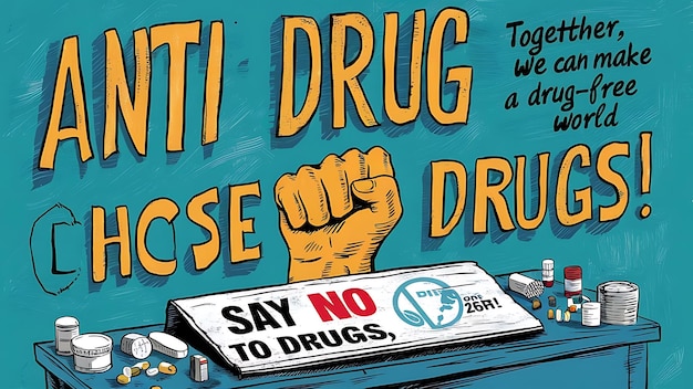 Photo international day against drug abuse and illicit trafficking 26 june