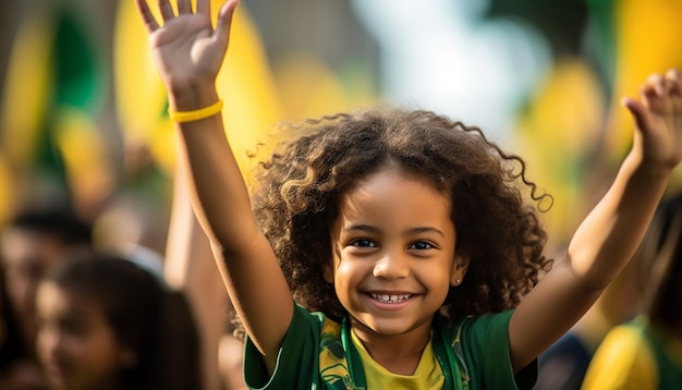 Международный день Бразилии счастливый и праздничный портретная фотография Празднование национального дня