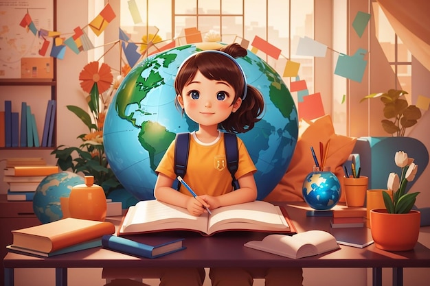 International day of education illustration