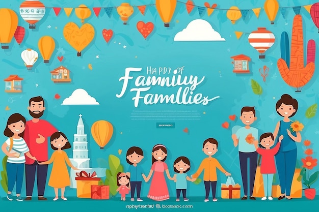 international day of families background template