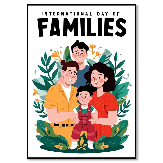 Premium Photo International Day Of Families Poster Design