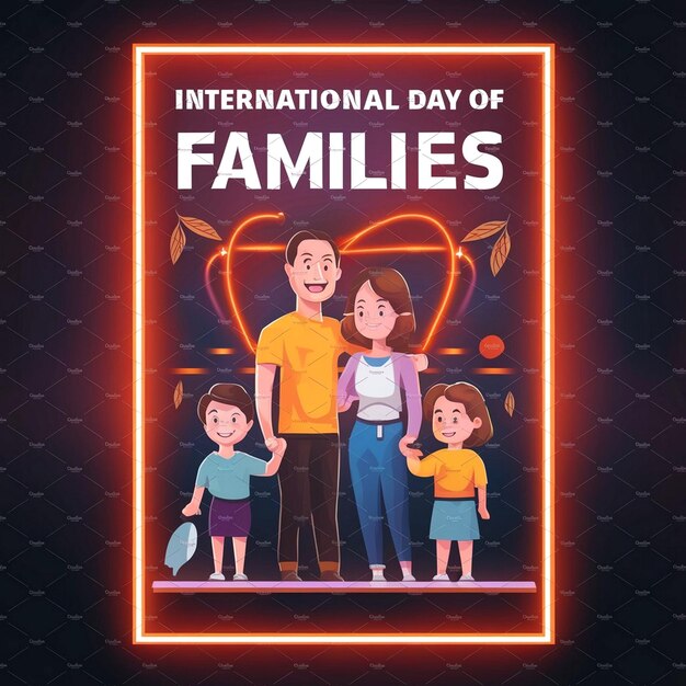 Premium Photo International Day Of Families Poster Design