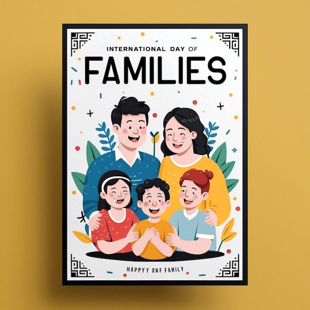 International Day Of Families Poster Design