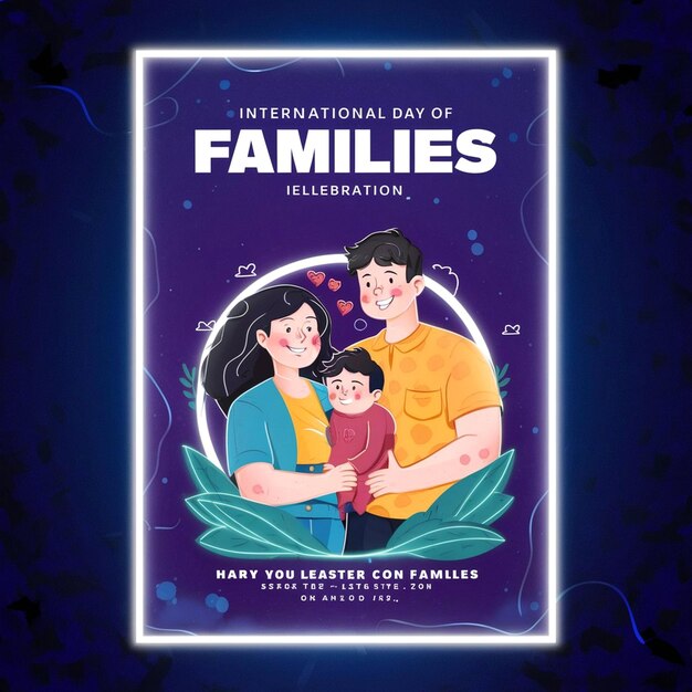 International Day Of Families Poster Design