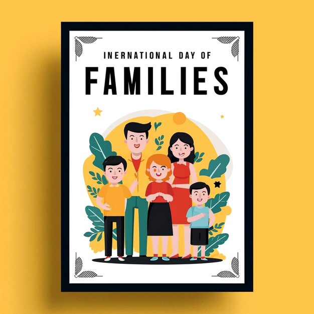 International Day Of Families Poster Design