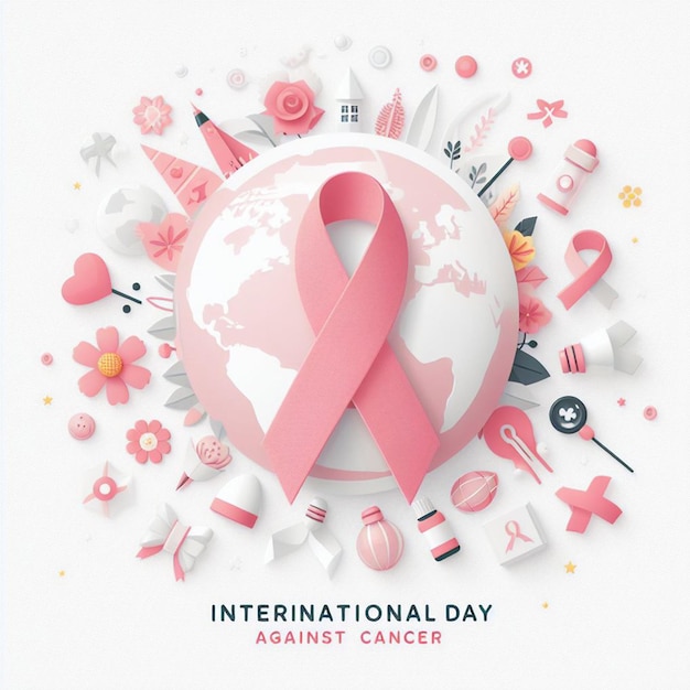 국제 암 퇴치의 날 - 핑크 달