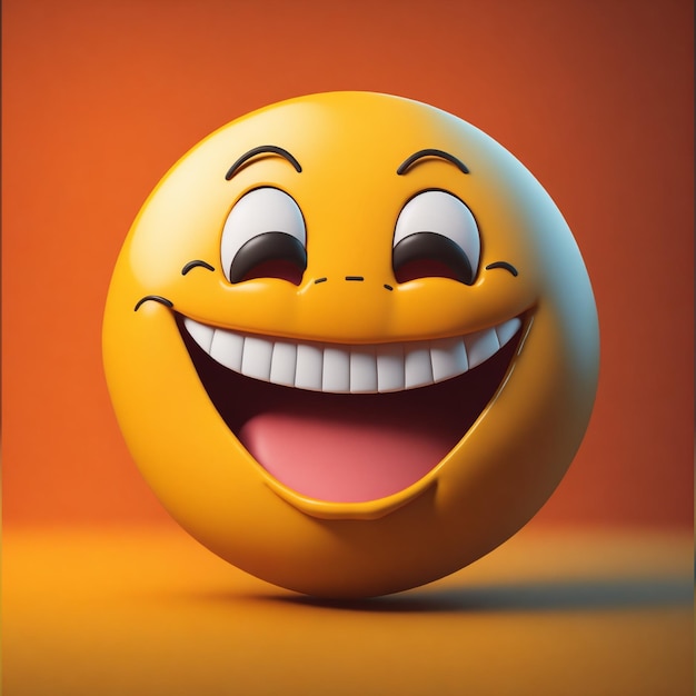 Foto emoji del sorriso di concept design della giornata internazionale della felicità