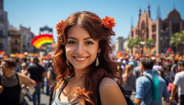 メキシコ国際デーの幸せとお祝いのポートレート写真撮影建国記念日のお祝い